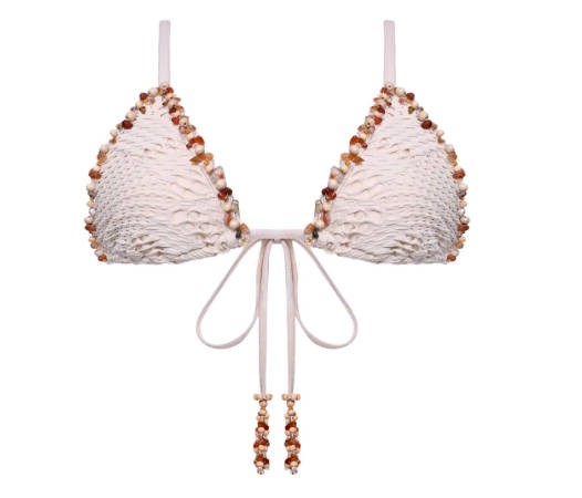 PatBO Lyra Mesh Bikini Top