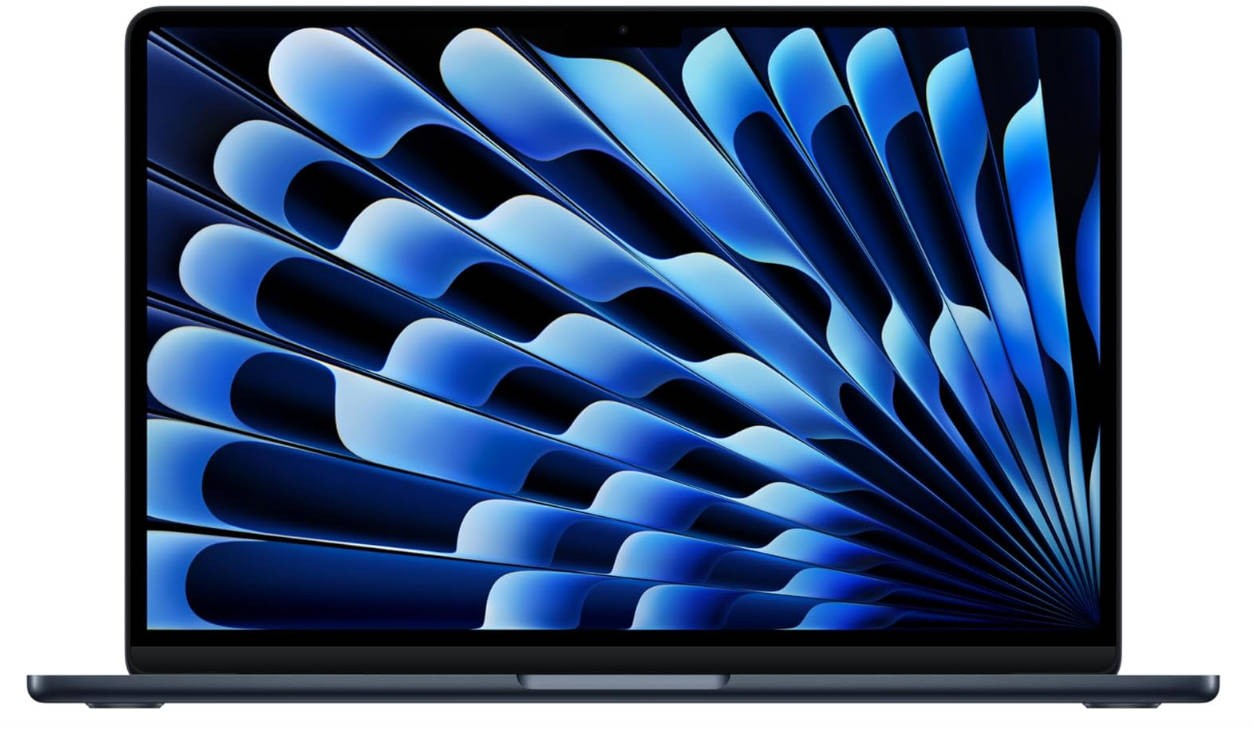 Apple 2025 MacBook Air 13-inch Laptop with M4 chip: Built for Apple Intelligence, 13.6-inch Liquid Retina Display, 16GB Unified Memory, 256GB SSD Storage, 12MP Center Stage Camera, Touch ID; Midnight