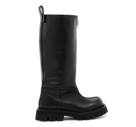 Moschino 40MM Zip-Front Leather Boots